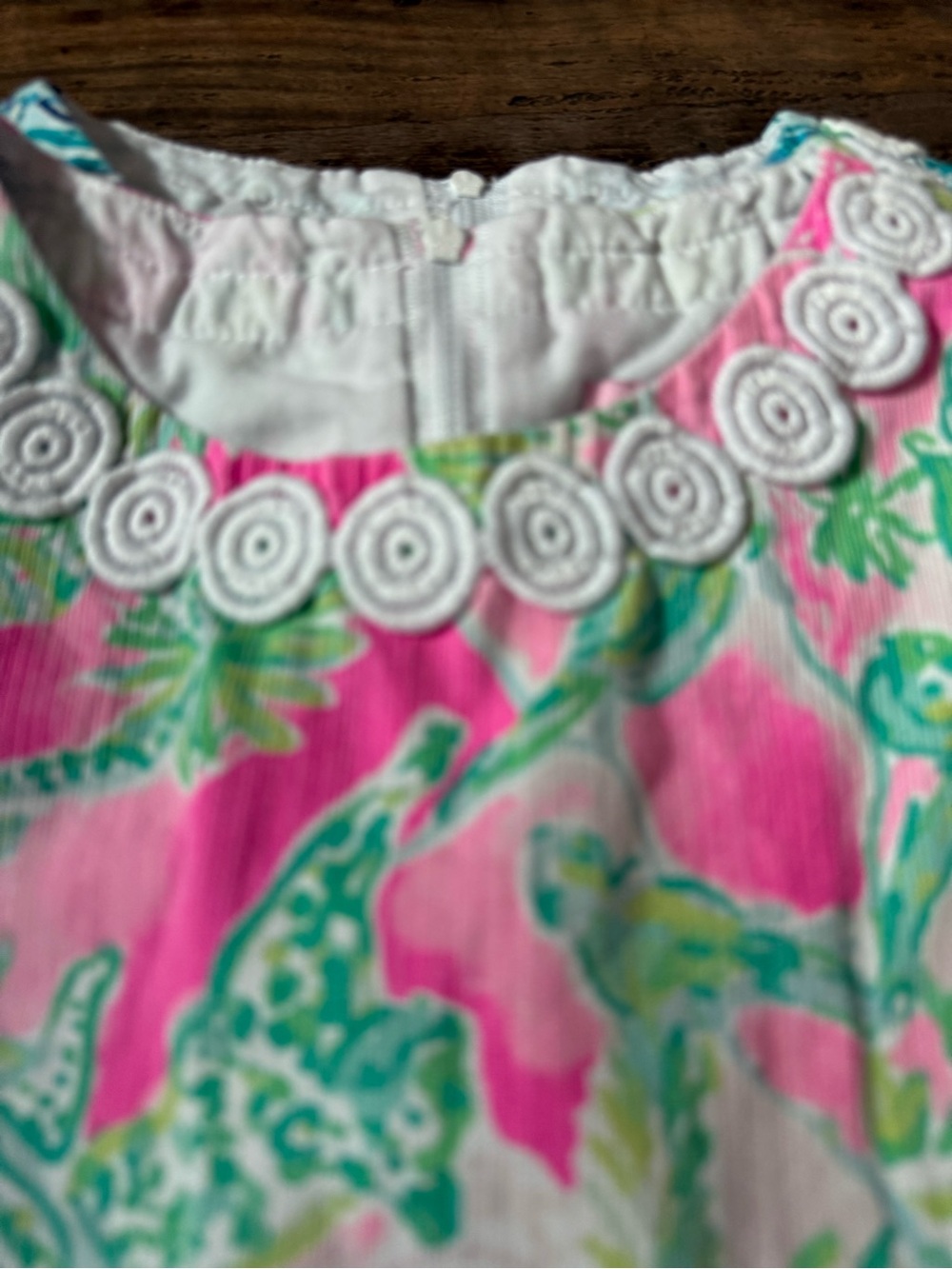 Lilly Pulitzer Palm Tree - vibrant pinks and greens